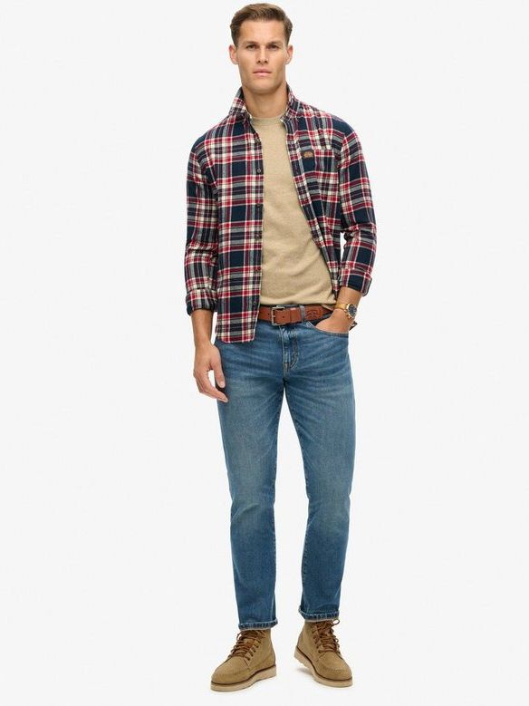 Superdry Classic T Shirt Melange Beige - Größe XXL günstig online kaufen