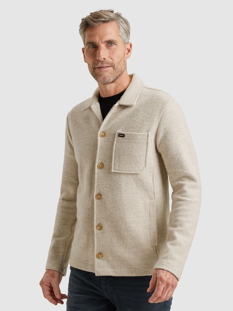 Vanguard Strickjacke Boiled Wool Blend Beige - Größe 3XL günstig online kaufen