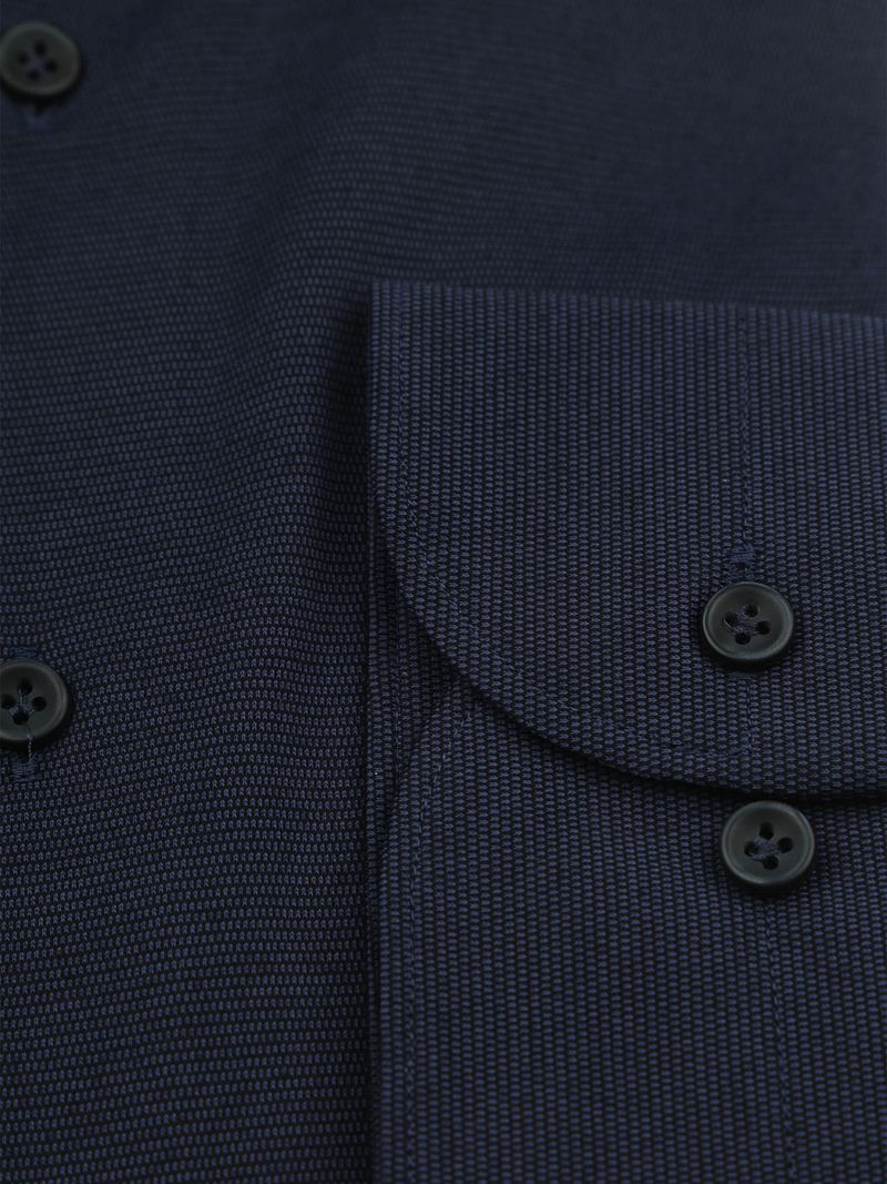 Profuomo Japanese Knitted Hemd Structure Navy - Größe 38 günstig online kaufen