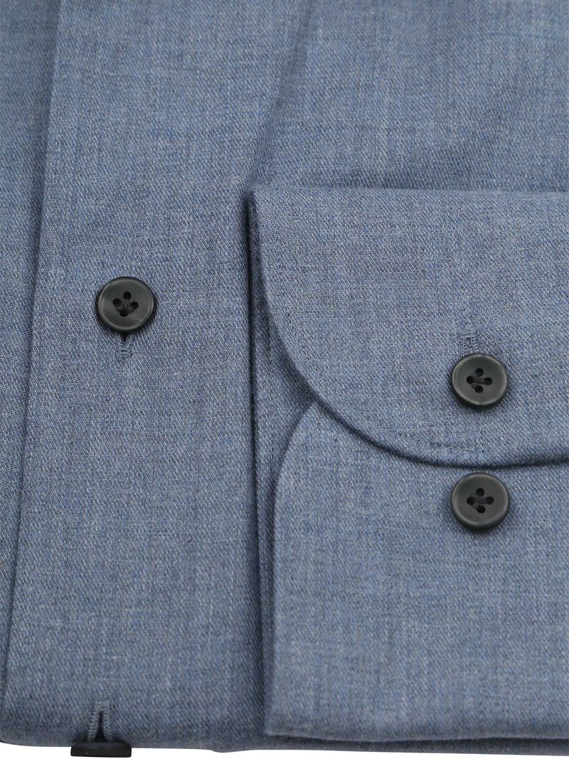 Profuomo Hemd Peached Twill Flanell Blau - Größe 41 günstig online kaufen