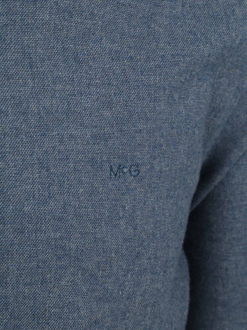McGregor Hemd Flanell Melange Blau - Größe XL günstig online kaufen