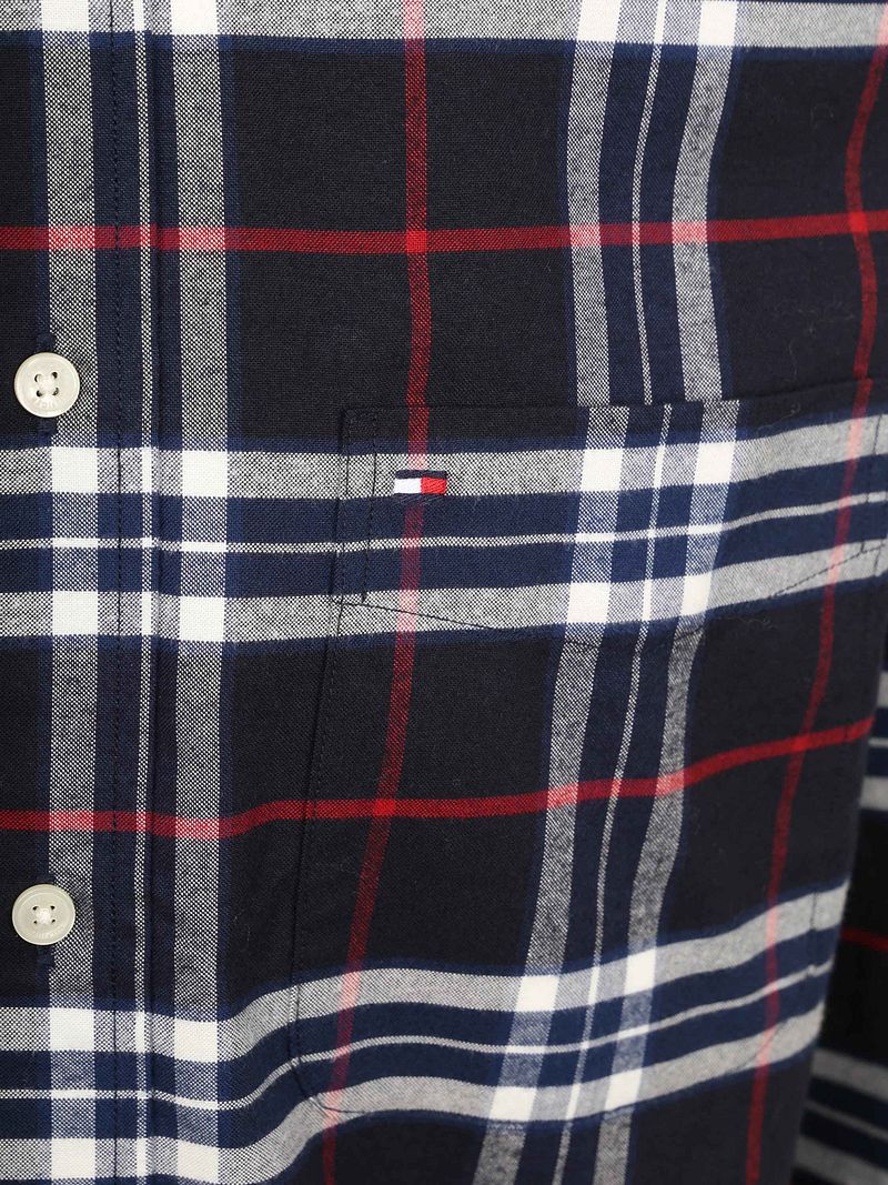 Tommy Hilfiger Oxford Hemd Karos Navy - Größe XL günstig online kaufen