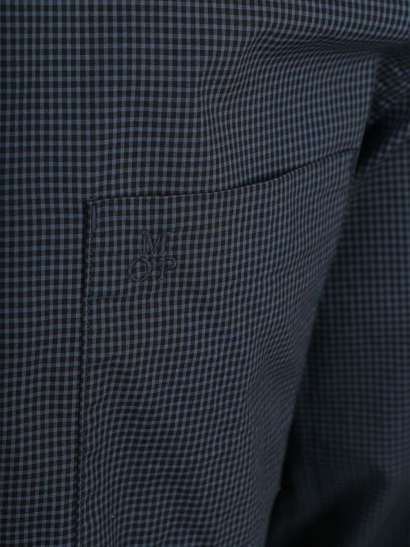 Marc O'Polo Hemd Kariert Vichy Dunkelblau - Größe M günstig online kaufen