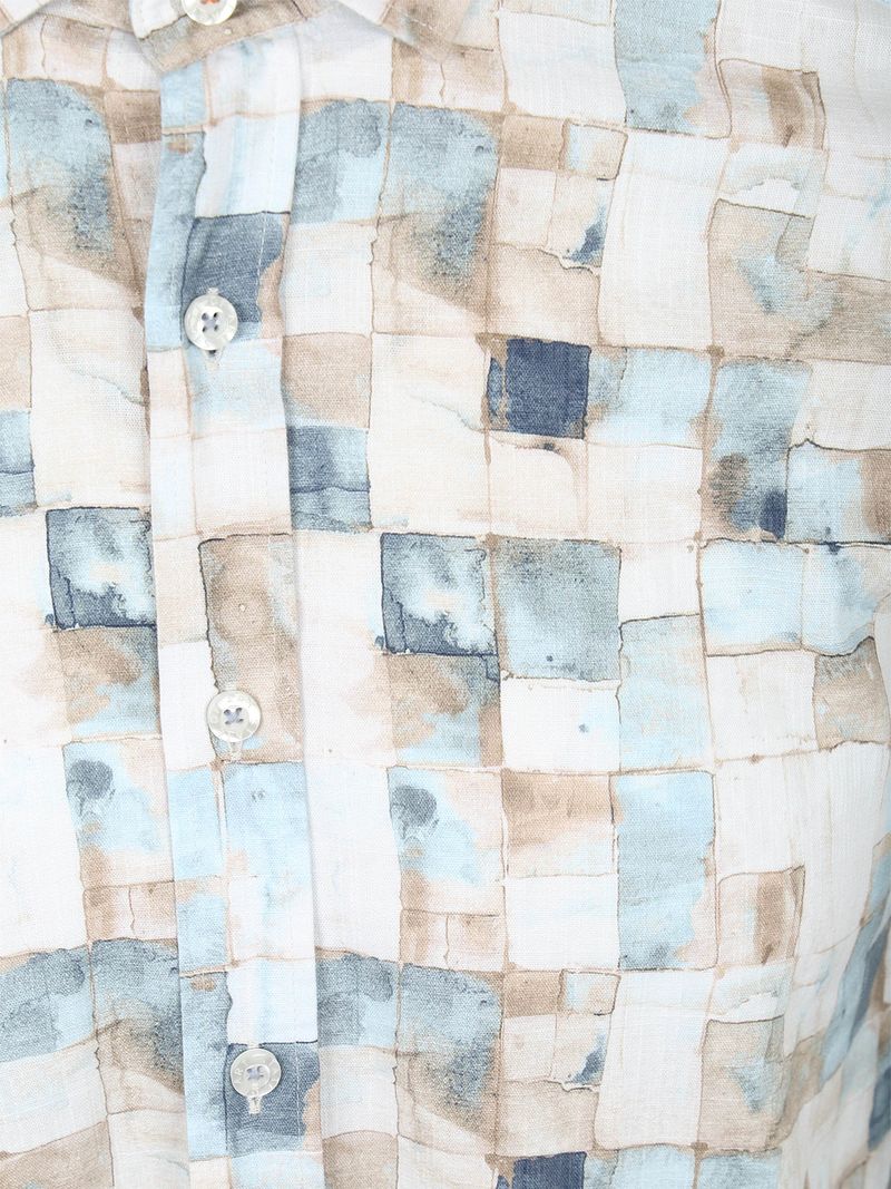 State Of Art Hemd Druck Blau  - Größe 3XL günstig online kaufen