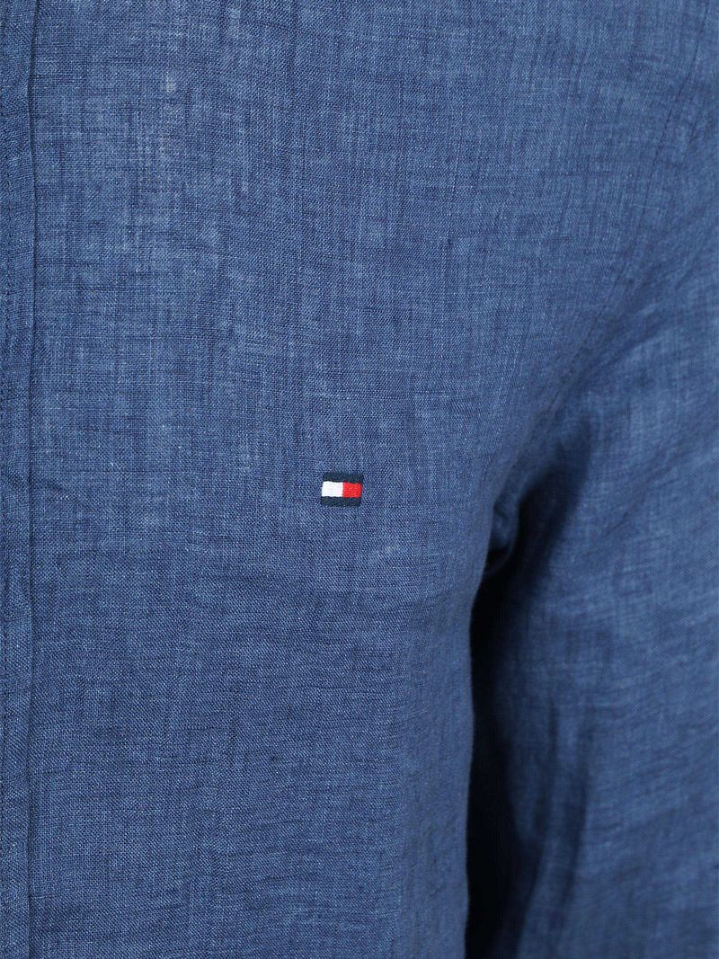 Tommy Hilfiger Hemd Leinen Indigo - Größe XL günstig online kaufen