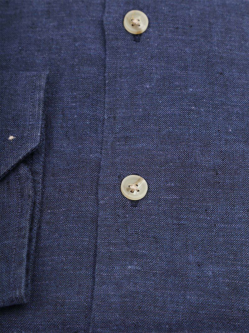 R2 Hemd Leinen Blend Navy - Größe S günstig online kaufen