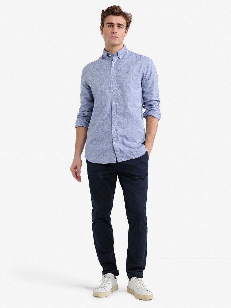 McGregor Hemd Linen Blend Vintage Blau - Größe S günstig online kaufen