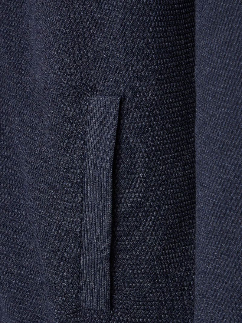 Casa Moda Strickjacke Zip Structure Navy - Größe XL günstig online kaufen