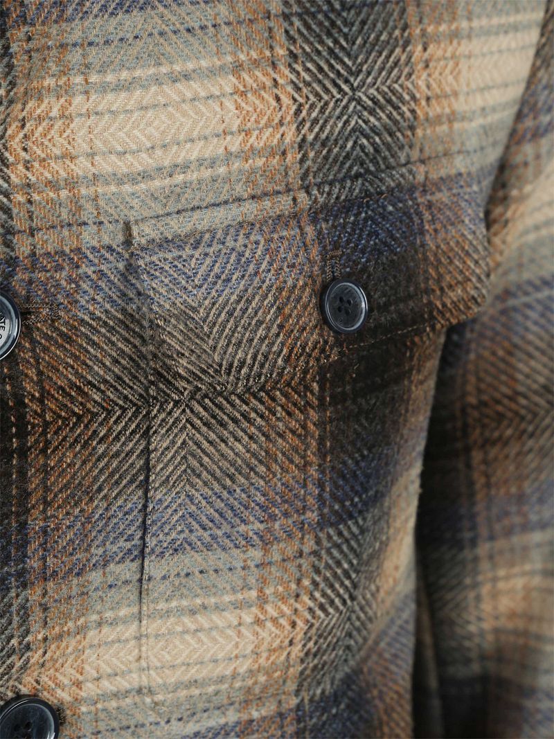 State Of Art Hemdjacke Karos Wool Blend Multicolour - Größe M günstig online kaufen
