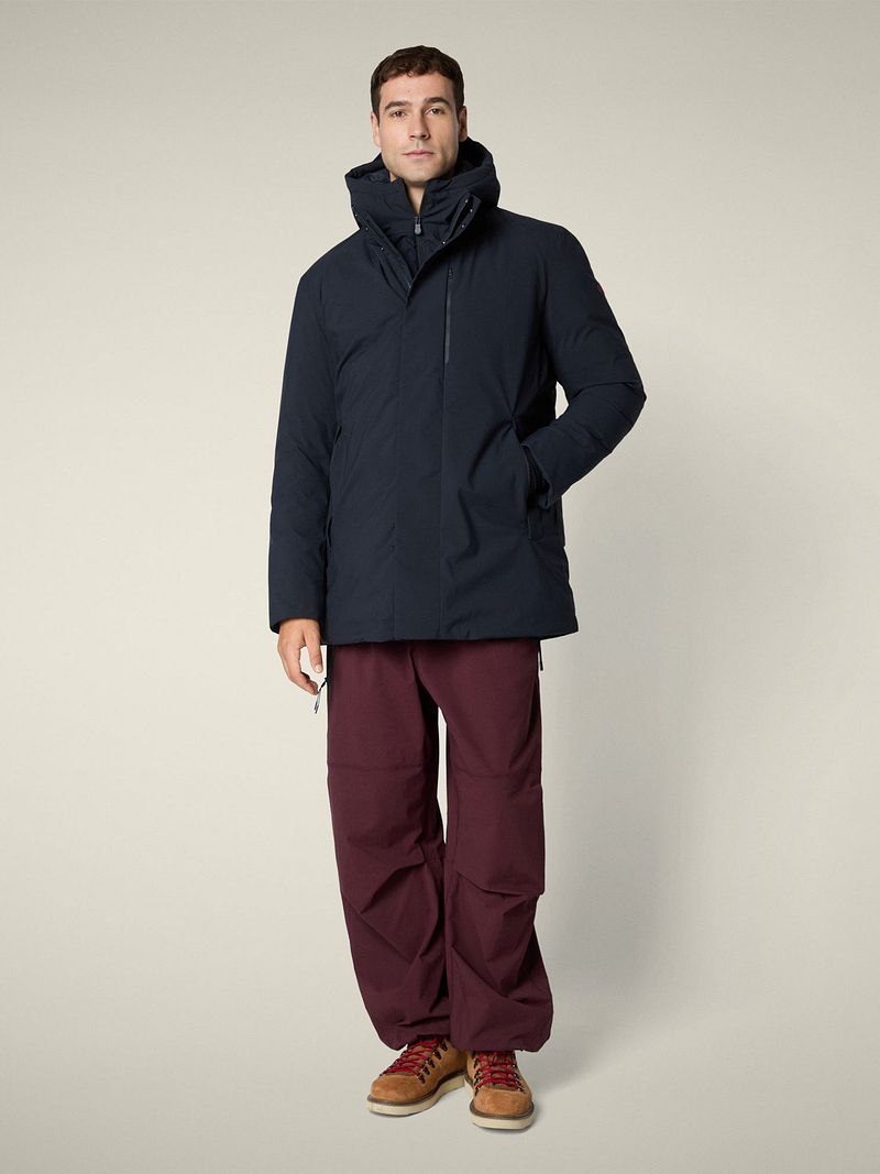 Save The Duck Jas Sesle Hood Navy - Größe M günstig online kaufen