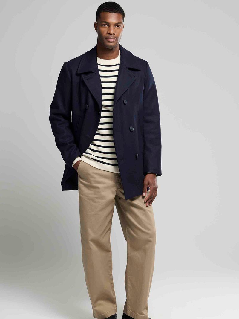 Armor-Lux Cap Sizun Jacke Wolle Navy - Größe M günstig online kaufen