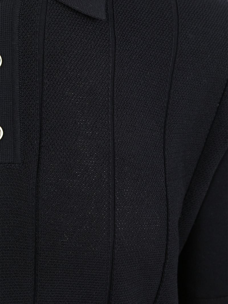 Profuomo Poloshirt Drop Needle Structure Navy - Größe M günstig online kaufen