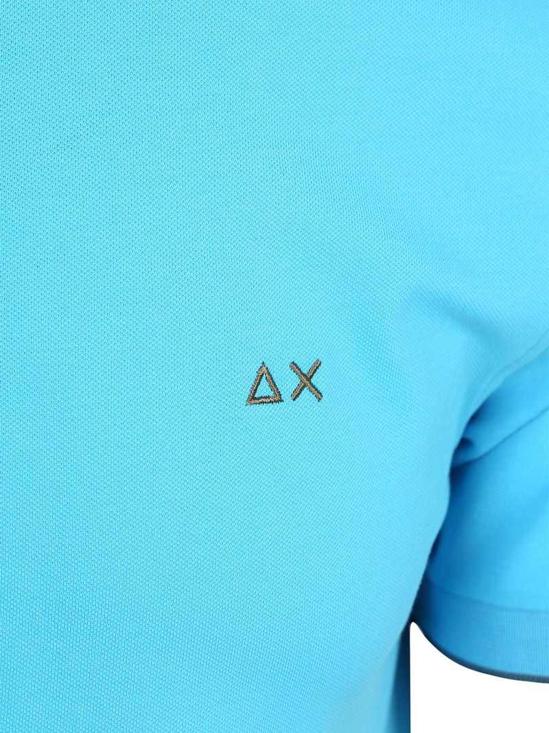 Sun68 Poloshirt Small Stripe Collar Hellblau - Größe XXL günstig online kaufen