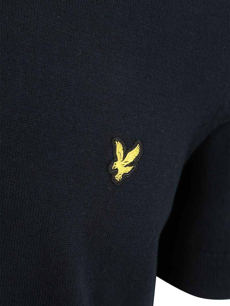 Lyle & Scott Strick-Poloshirt Navy - Größe XL günstig online kaufen