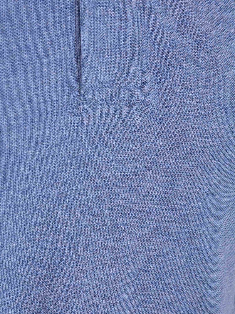 Profuomo Piqué Poloshirt Melange Blau - Größe L günstig online kaufen