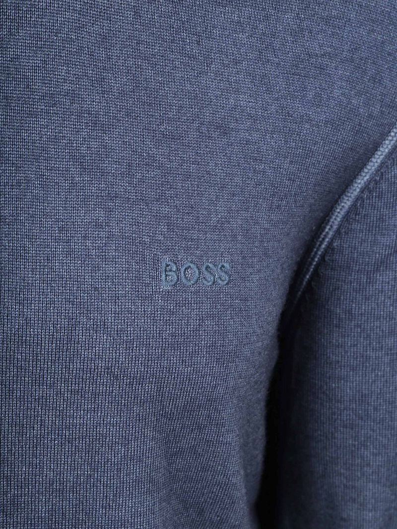 BOSS Pull Astefo Wolle Blau - Größe M günstig online kaufen