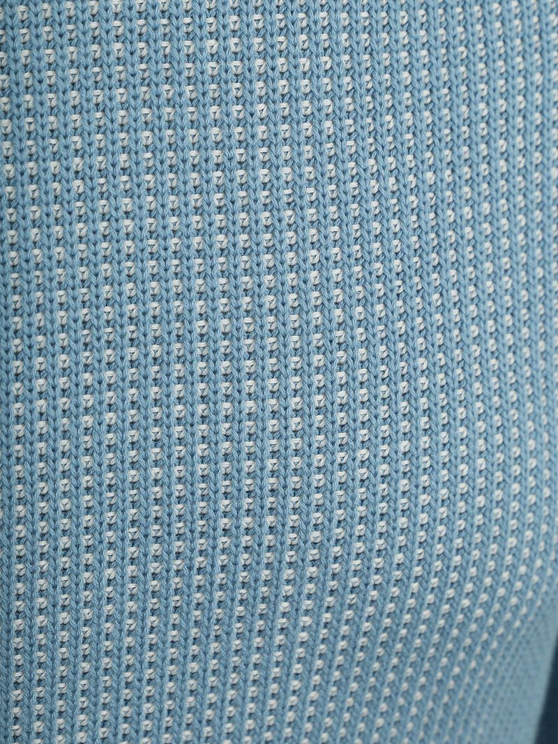 Marc O'Polo Pullover Structured Bi-Colour Blau - Größe M günstig online kaufen