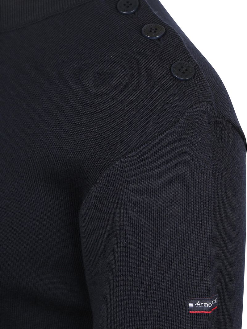 Armor-Lux Marin Goulenez Pullover Merinowolle Navy - Größe L günstig online kaufen