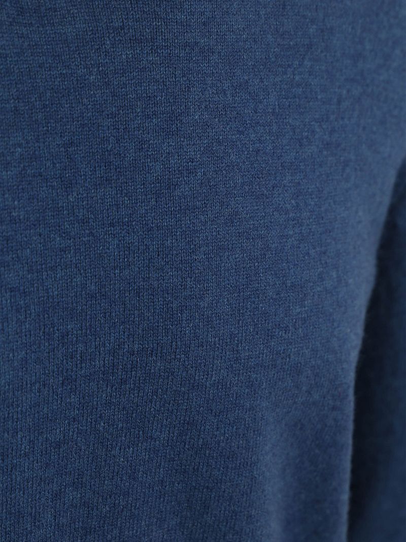 Steppin' Out Pullover V-Ausschnitt Merinowolle Mid Blau - Größe S günstig online kaufen