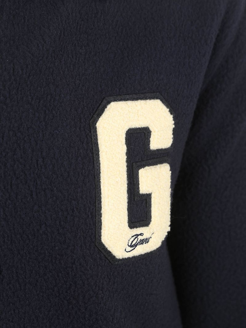 Gant Halfzip Pullover Fleece Blau - Größe L günstig online kaufen