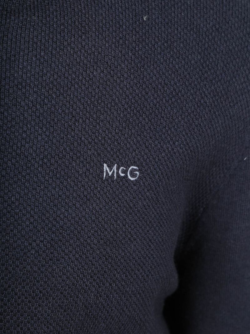 McGregor Half Zip Pullover Merinowolle Structure Navy - Größe XL günstig online kaufen