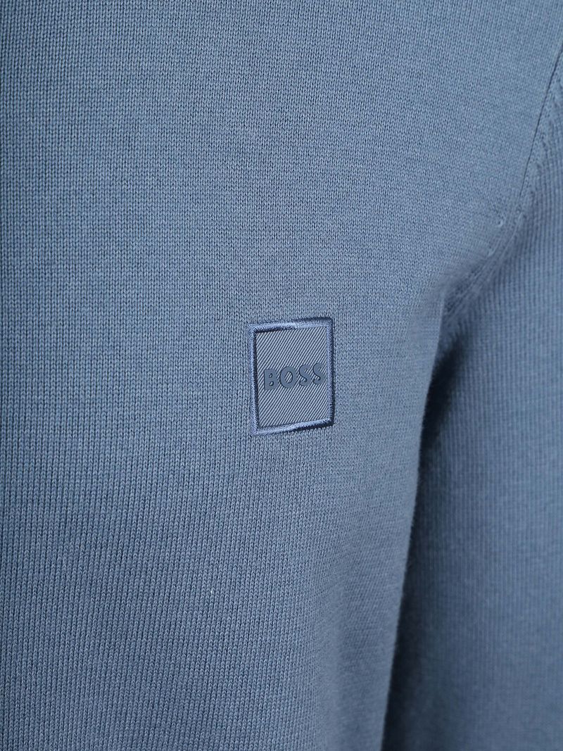 BOSS Rollkragenpullover Akiro Open Blau - Größe XL günstig online kaufen