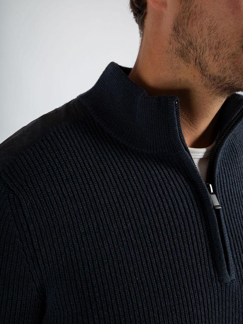 Suitable Half Zip Pullover Patch Navy - Größe L günstig online kaufen