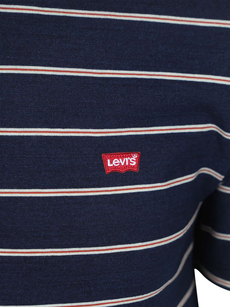 Levi's T-Shirt Navy Gestreift - Größe M günstig online kaufen