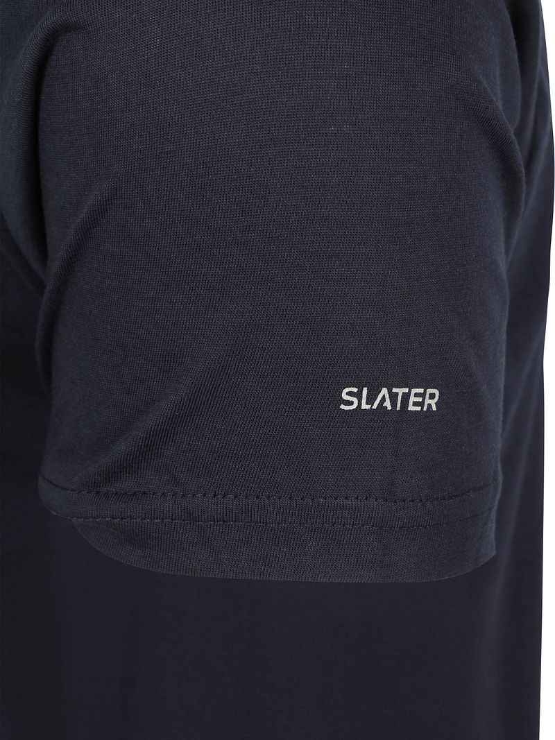 Slater 2er-Pack T-shirt Basic Extra Lang V-Ausschnitt Navy - Größe XXL günstig online kaufen