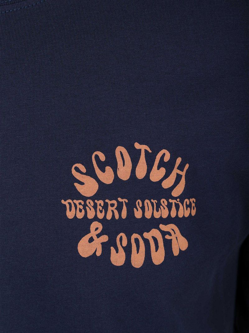 Scotch & Soda T-Shirt Backprint Navy - Größe XL günstig online kaufen