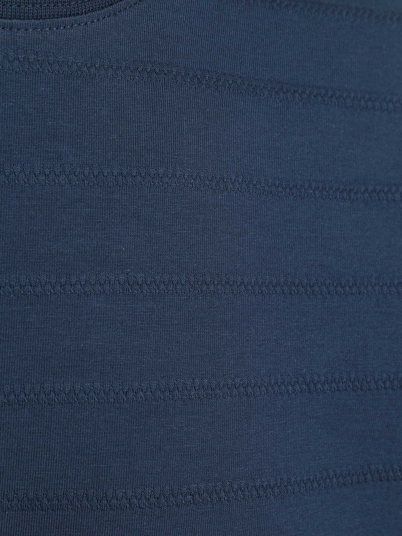 Scotch & Soda Strukturiertes T-Shirt Navy - Größe L günstig online kaufen