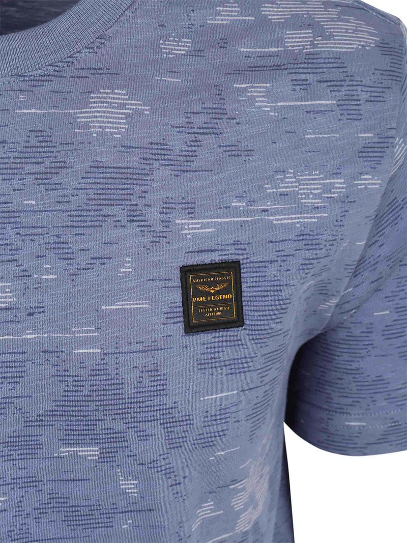 PME Legend Slub T-Shirt Bijou Blue - Größe L günstig online kaufen