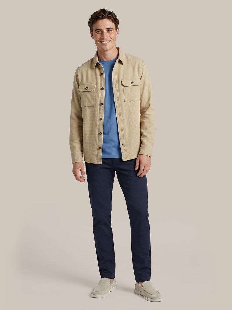 Suitable Obra T-Shirt Hoher Rundhalsausschnitt Mid Blau 2-Pack - Größe M günstig online kaufen