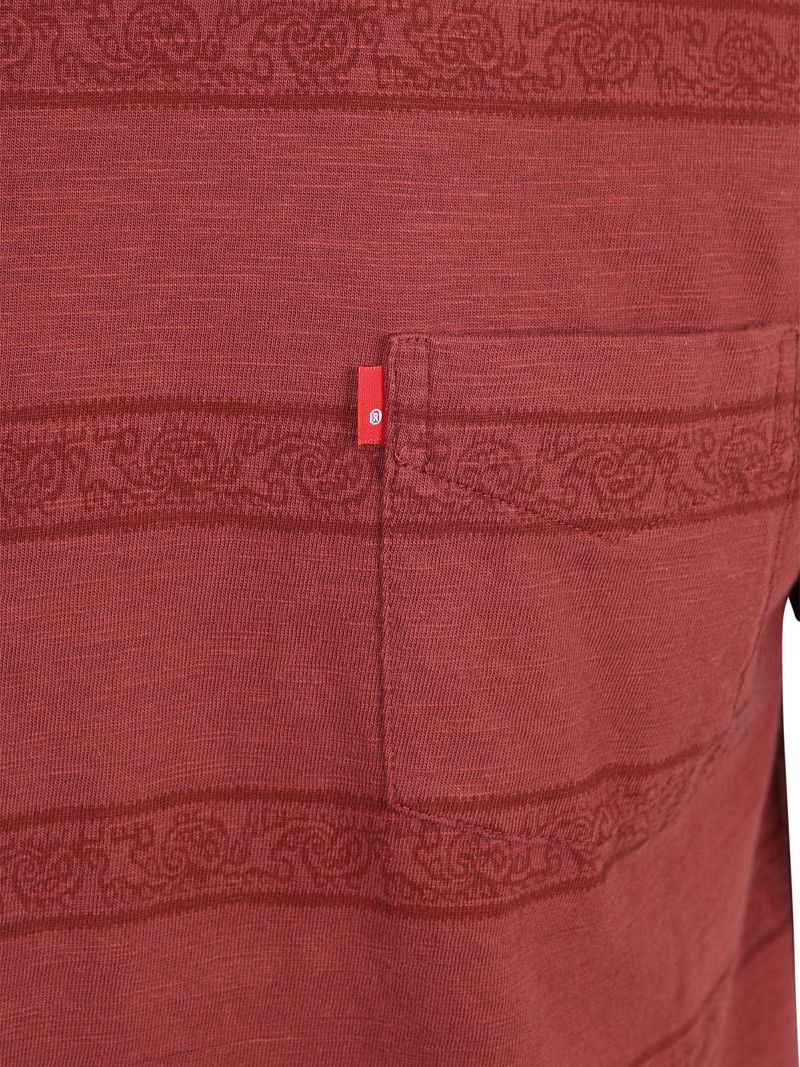 Levi's T-Shirt Classic Streifen Rot - Größe S günstig online kaufen