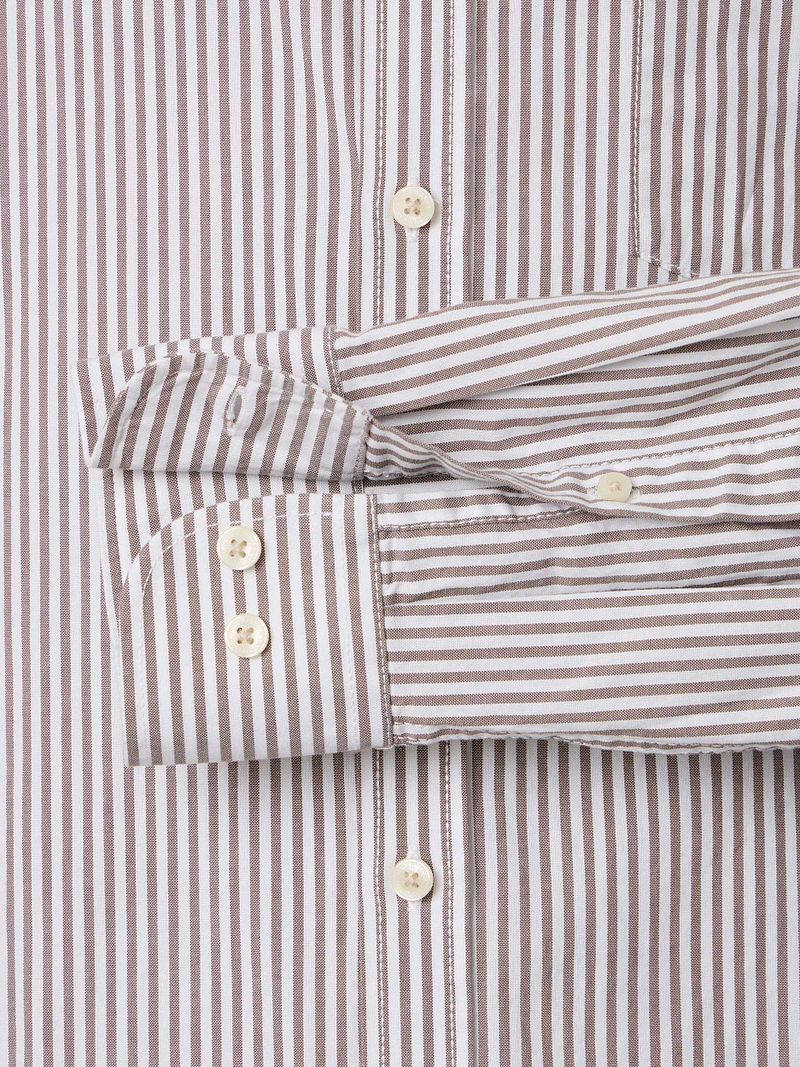 Casa Moda Freizeithemd Streifen Braun - Größe L günstig online kaufen