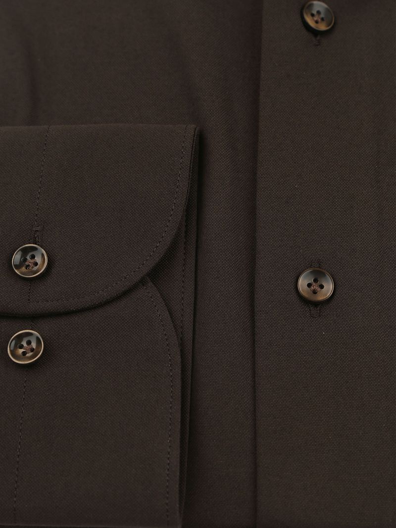 Profuomo Japanese Knitted Hemd Dunkelbraun - Größe 43 günstig online kaufen