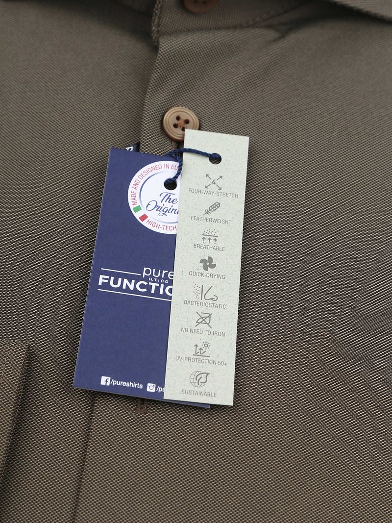Pure The Functional Shirt Super Stretch Braun - Größe 41 günstig online kaufen