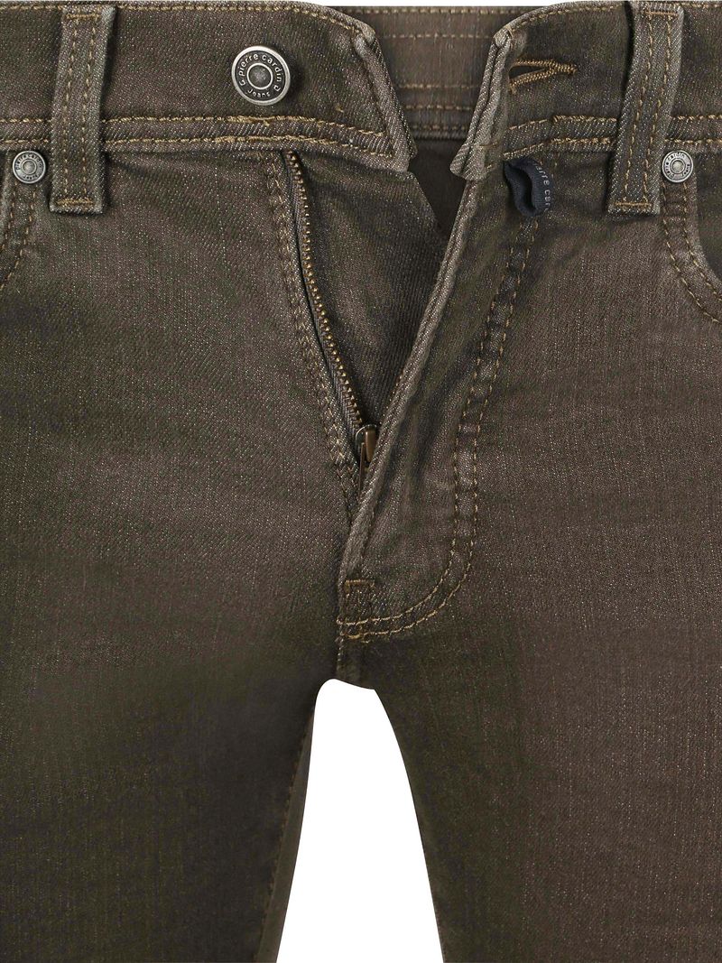 Pierre Cardin Trousers Lyon Tapered Raw Braun - Größe W 31 - L 34 günstig online kaufen