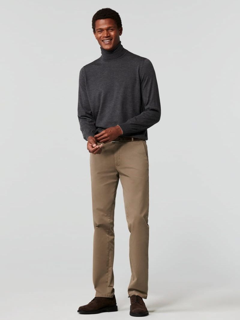 Meyer Hose Roma Chino Hellbraun - Größe 46 günstig online kaufen
