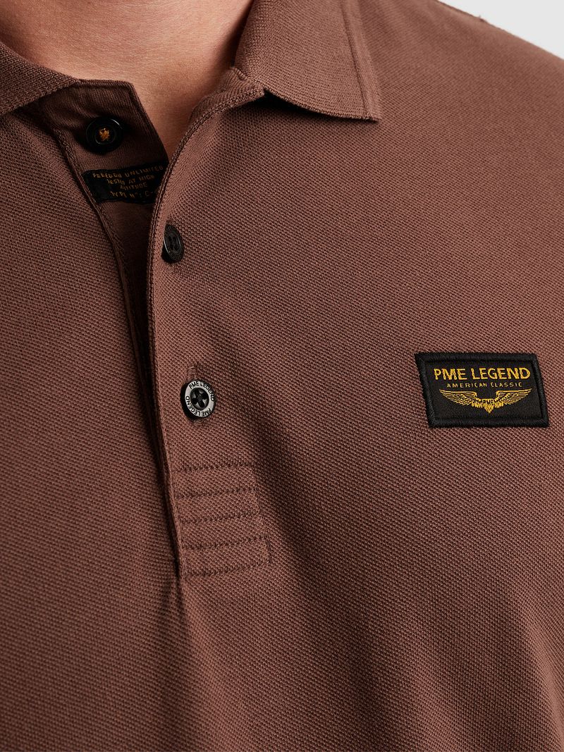 PME Legend American Classic Poloshirt Braun - Größe M günstig online kaufen