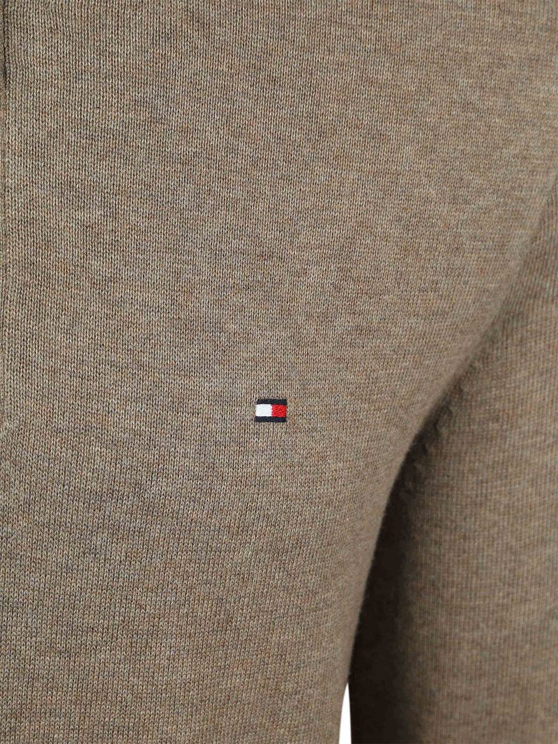 Tommy Hilfiger Half Zip Pullover Taupe - Größe XXL günstig online kaufen