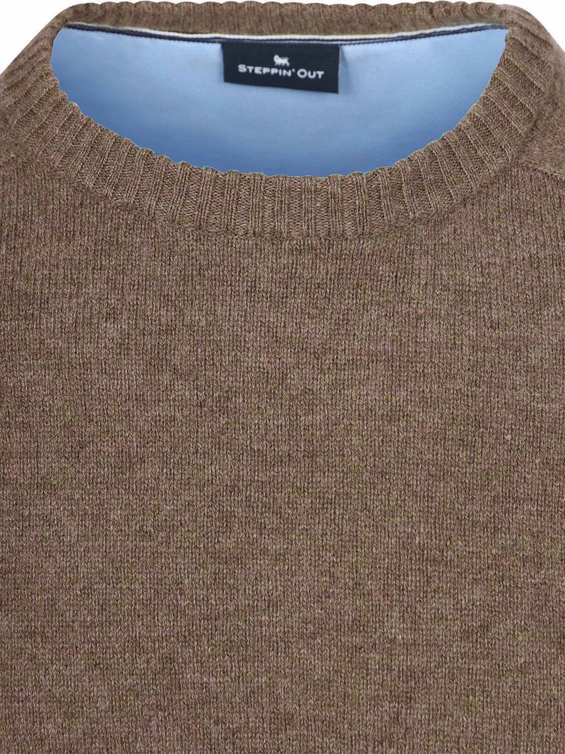 Steppin' Out Pullover Lammwolle Braun - Größe M günstig online kaufen