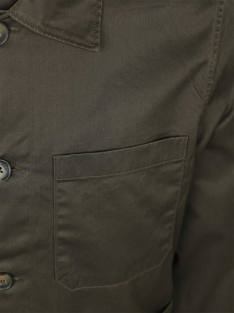 Marc O'Polo Hemdjacke Twill Braun - Größe XXL günstig online kaufen