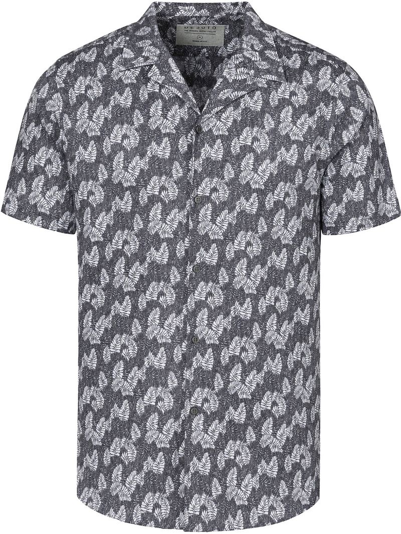 Desoto Short Sleeve Overhemd Casual Lido Grijs