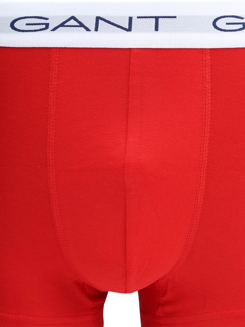 Gant Boxershorts trunk 3er-Pack Navy Weiß Rot - Größe L günstig online kaufen