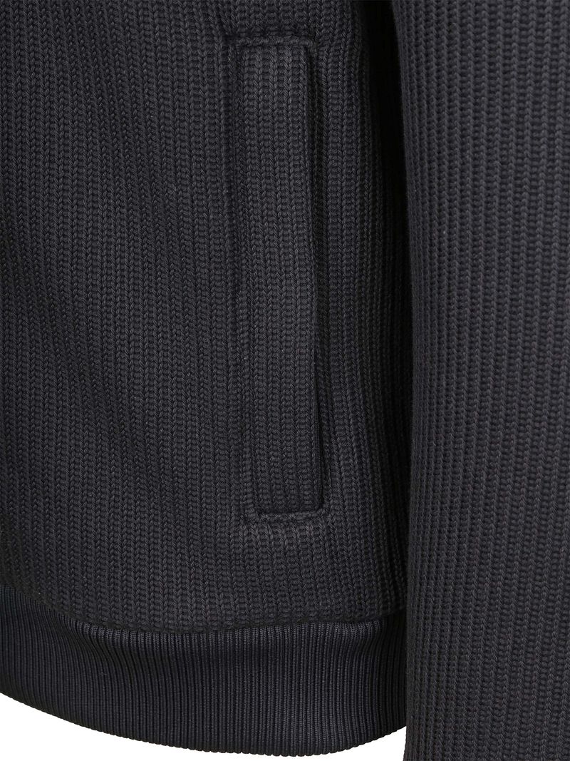 No Excess-Strickjacke Knitted Rib Structure Navy - Größe XL günstig online kaufen