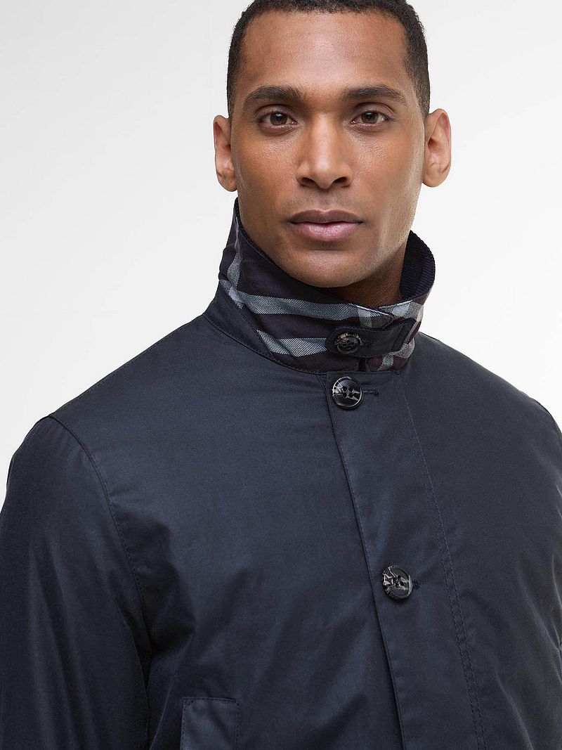 Barbour Wachsjacke Mac Navy - Größe M günstig online kaufen