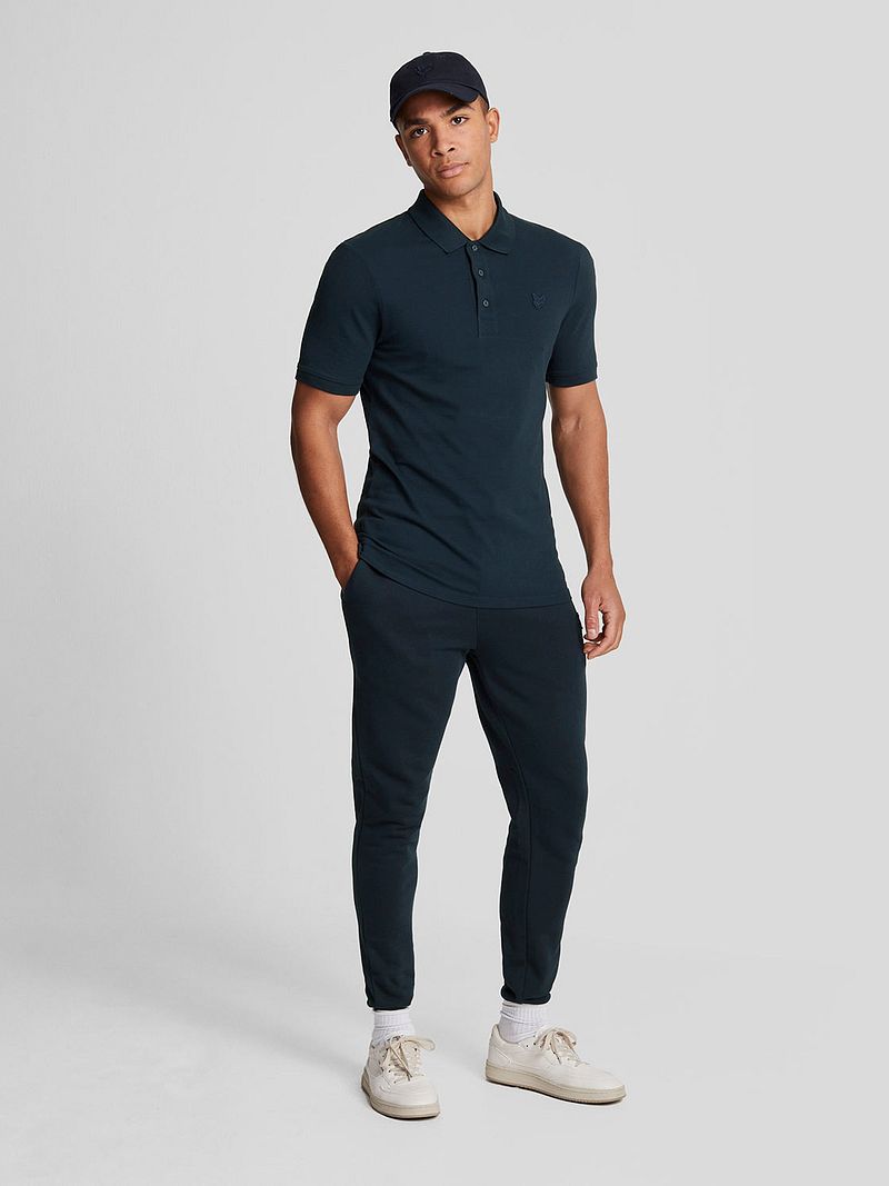 Lyle and Scott Tonal Eagle Poloshirt Navy - Größe XXL günstig online kaufen