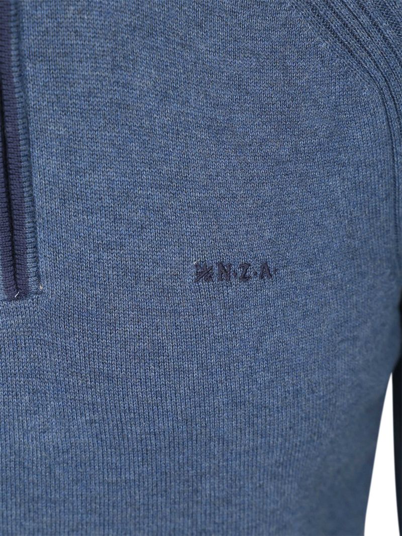 NZA Half Zip Pullover Clive Blau - Größe M günstig online kaufen