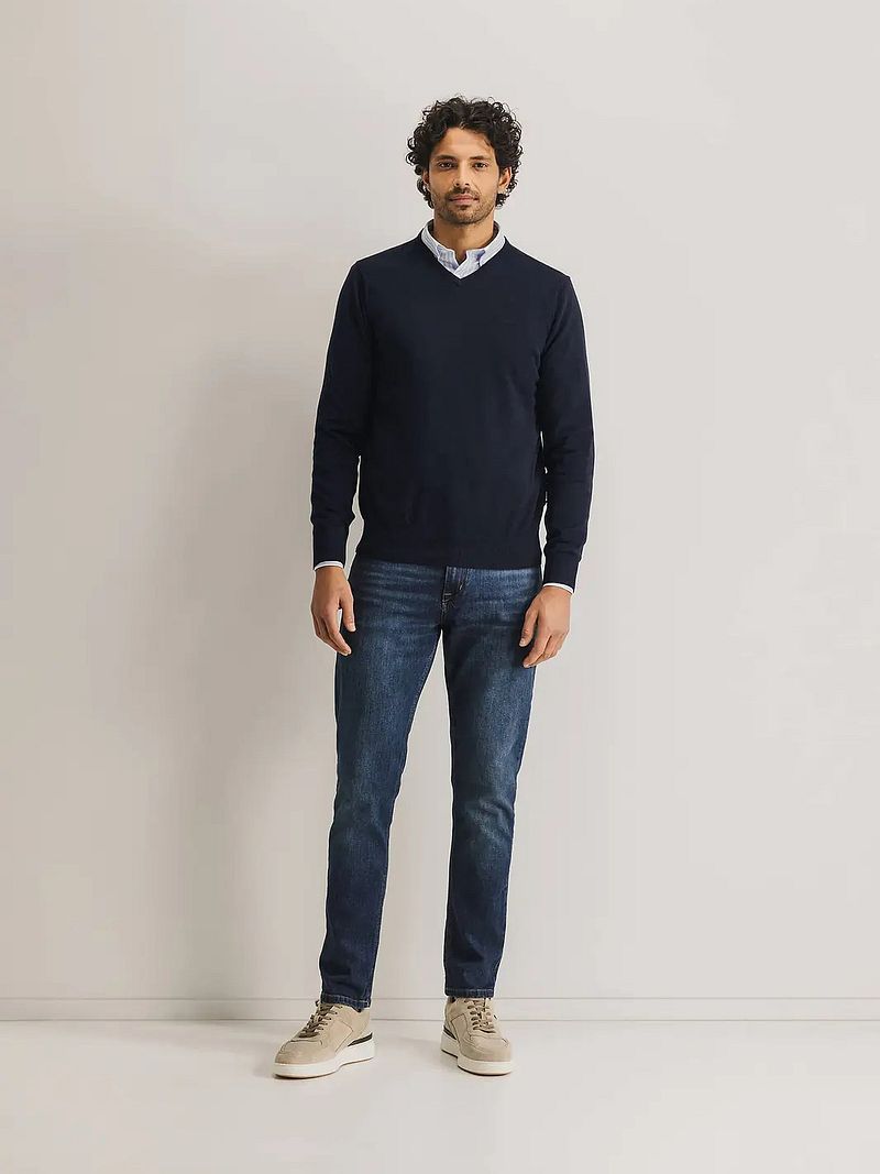State Of Art Pullover V-Neck Navy - Größe XL günstig online kaufen
